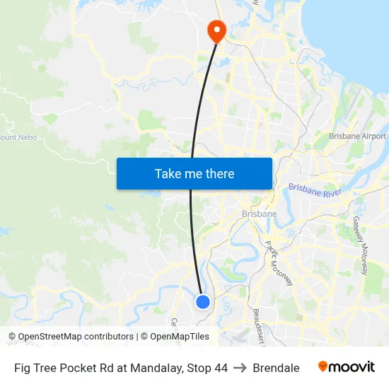 Fig Tree Pocket Rd at Mandalay, Stop 44 to Brendale map