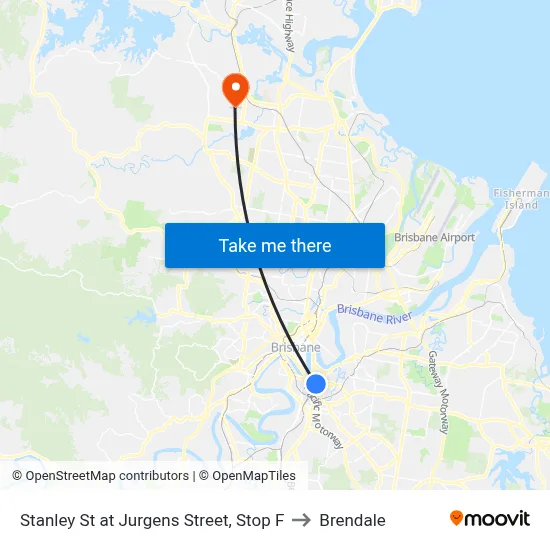 Stanley St at Jurgens Street, Stop F to Brendale map