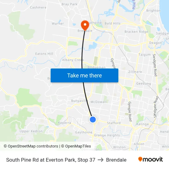South Pine Rd at Everton Park, Stop 37 to Brendale map