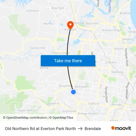 Old Northern Rd at Everton Park North to Brendale map