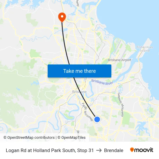 Logan Rd at Holland Park South, Stop 31 to Brendale map