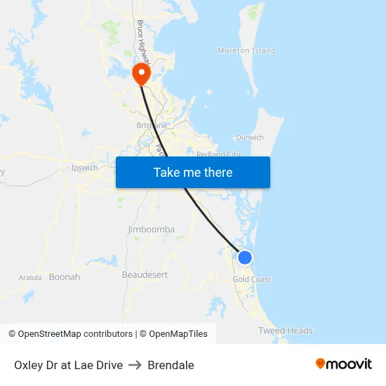 Oxley Dr at Lae Drive to Brendale map