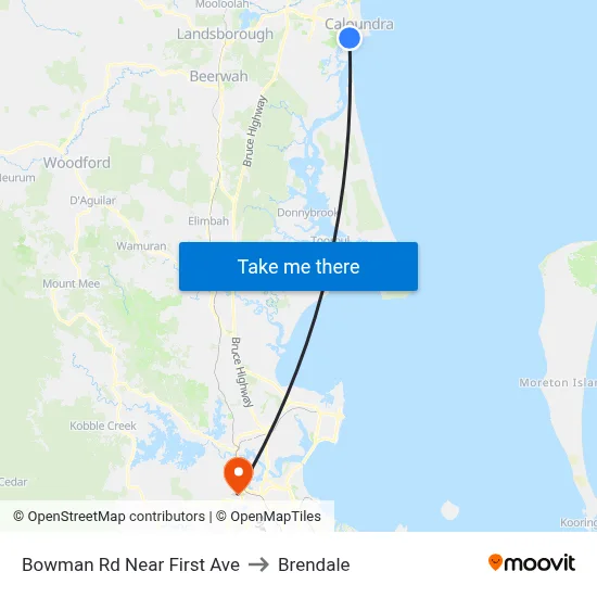 Bowman Rd Near First Ave to Brendale map