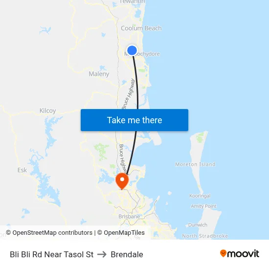 Bli Bli Rd Near Tasol St to Brendale map
