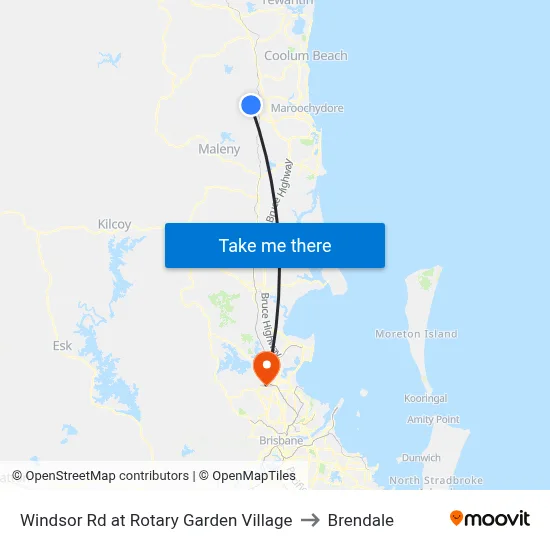 Windsor Rd at Rotary Garden Village to Brendale map