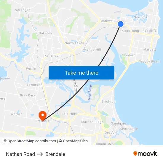 Nathan Road to Brendale map
