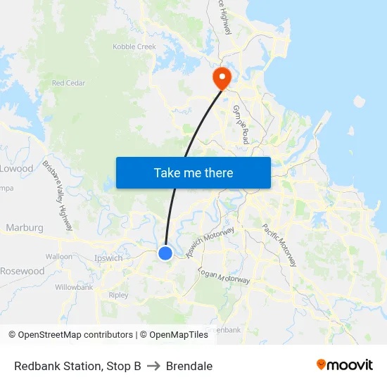 Redbank Station, Stop B to Brendale map