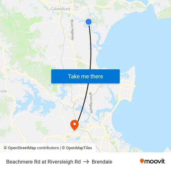 Beachmere Rd at Riversleigh Rd to Brendale map