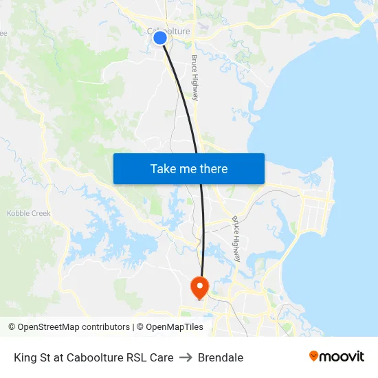 King St at Caboolture RSL Care to Brendale map