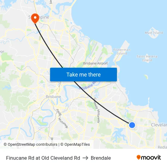 Finucane Rd at Old Cleveland Rd to Brendale map