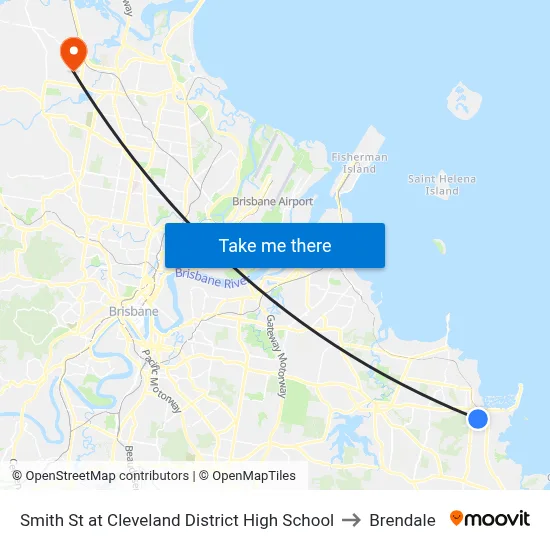 Smith St at Cleveland District High School to Brendale map