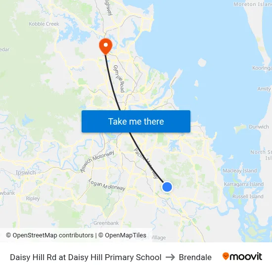 Daisy Hill Rd at Daisy Hill Primary School to Brendale map