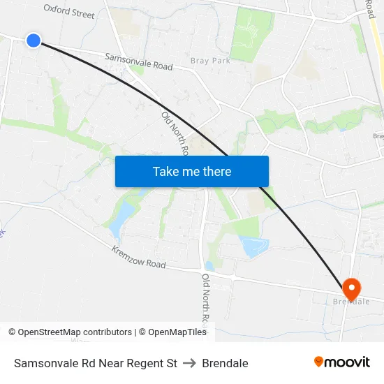 Samsonvale Rd Near Regent St to Brendale map