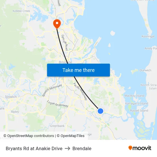 Bryants Rd at Anakie Drive to Brendale map