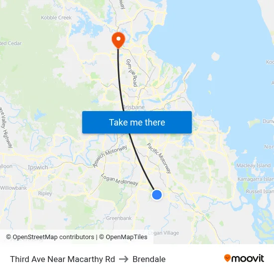 Third Ave Near Macarthy Rd to Brendale map