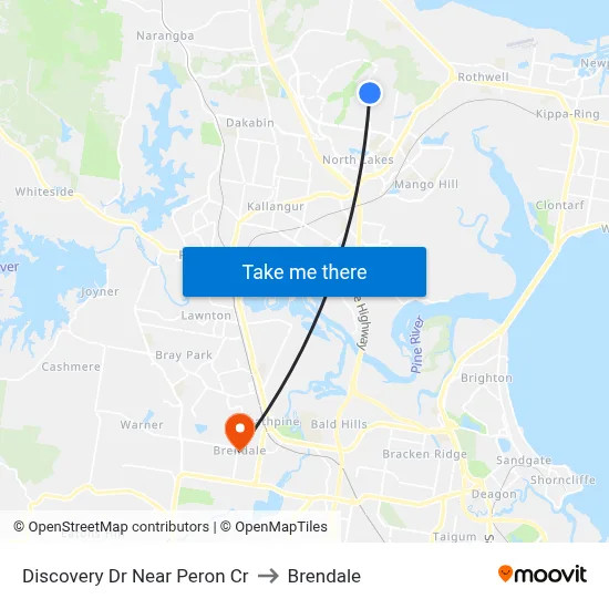 Discovery Dr Near Peron Cr to Brendale map