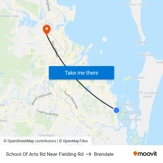 School Of Arts Rd Near Fielding Rd to Brendale map
