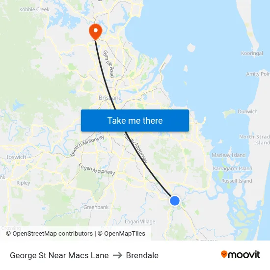 George St Near Macs Lane to Brendale map