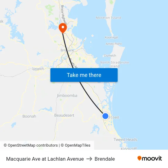 Macquarie Ave at Lachlan Avenue to Brendale map