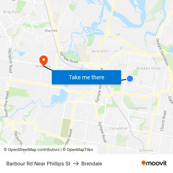Barbour Rd Near Phillips St to Brendale map