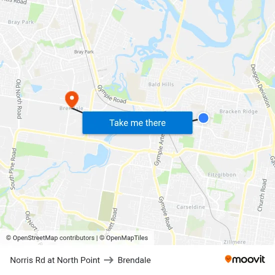 Norris Rd at North Point to Brendale map