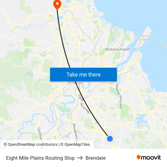 Eight Mile Plains Routing Stop to Brendale map
