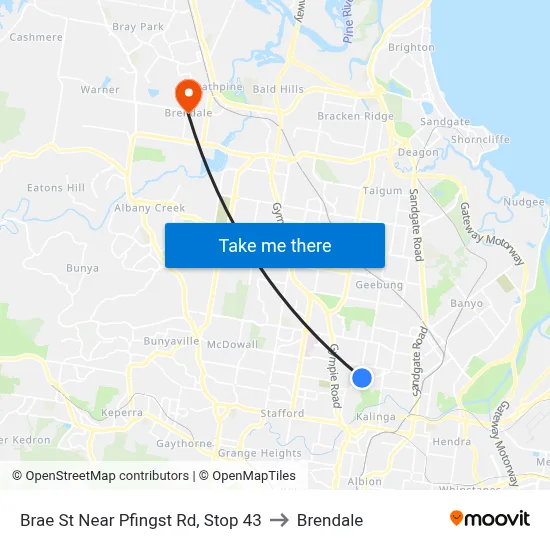Brae St Near Pfingst Rd, Stop 43 to Brendale map