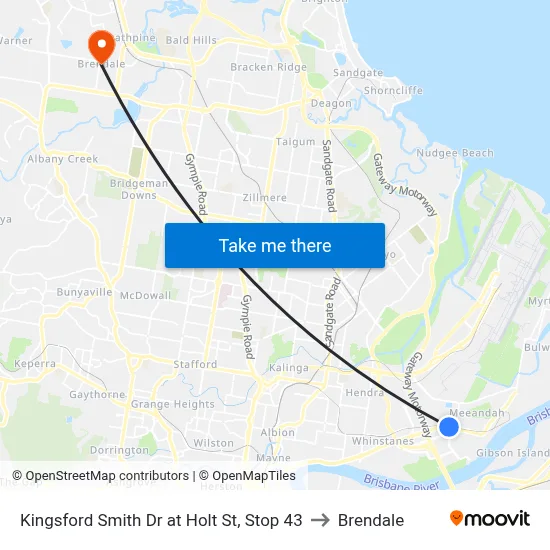 Kingsford Smith Dr at Holt St, Stop 43 to Brendale map