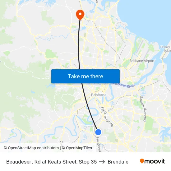 Beaudesert Rd at Keats Street, Stop 35 to Brendale map