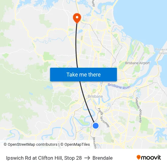 Ipswich Rd at Clifton Hill, Stop 28 to Brendale map