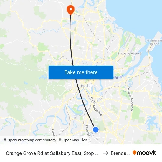 Orange Grove Rd at Salisbury East, Stop 51 to Brendale map