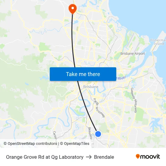 Orange Grove Rd at Qg Laboratory to Brendale map