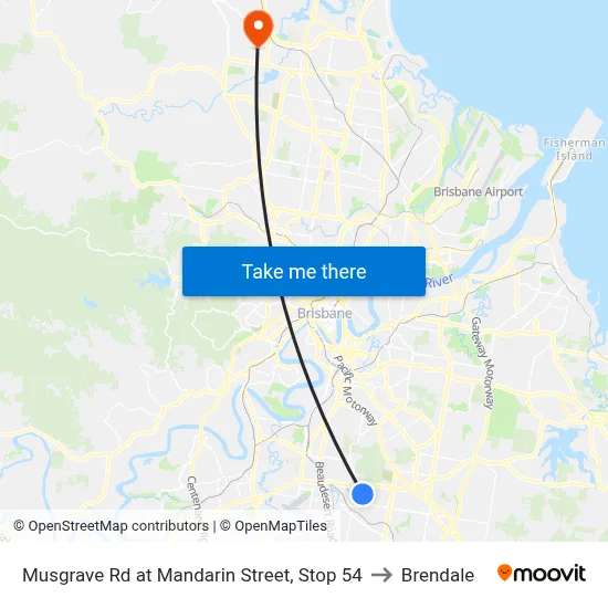 Musgrave Rd at Mandarin Street, Stop 54 to Brendale map