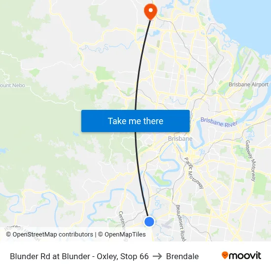 Blunder Rd at Blunder - Oxley, Stop 66 to Brendale map