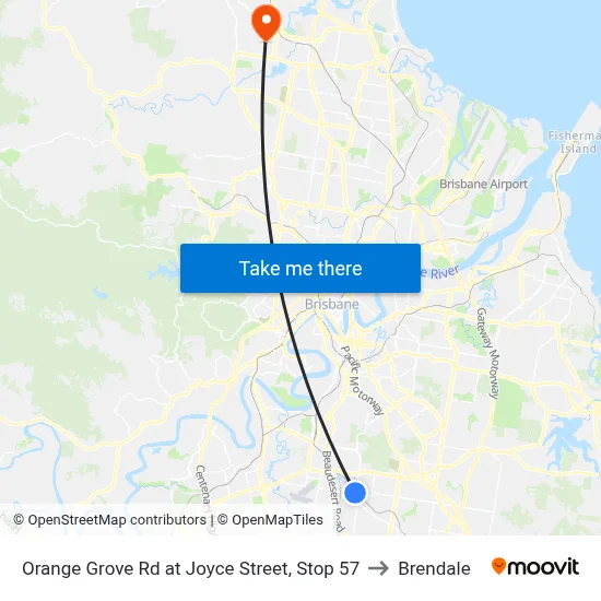 Orange Grove Rd at Joyce Street, Stop 57 to Brendale map