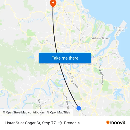 Lister St at Gager St, Stop 77 to Brendale map