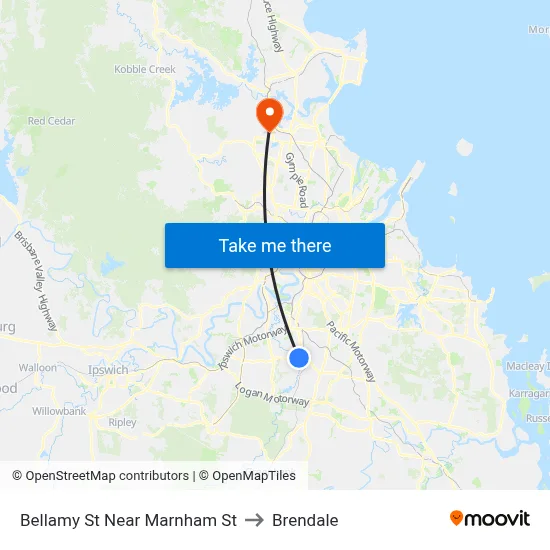 Bellamy St Near Marnham St to Brendale map