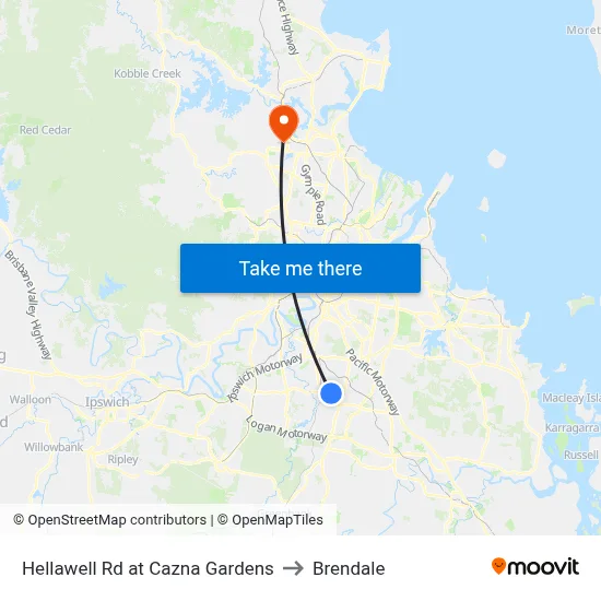 Hellawell Rd at Cazna Gardens to Brendale map
