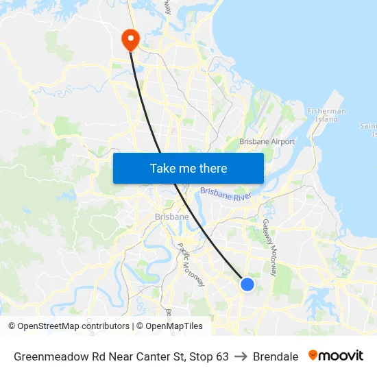 Greenmeadow Rd Near Canter St, Stop 63 to Brendale map