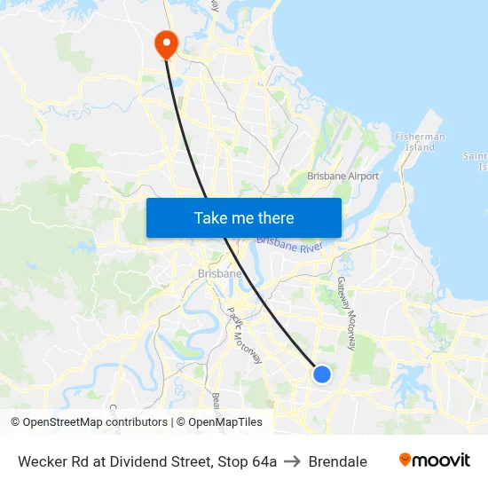 Wecker Rd at Dividend Street, Stop 64a to Brendale map