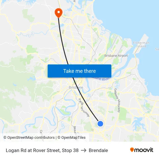 Logan Rd at Rover Street, Stop 38 to Brendale map