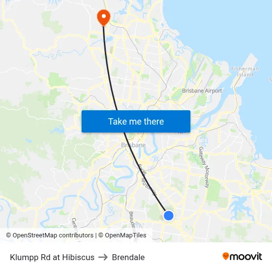Klumpp Rd at Hibiscus to Brendale map