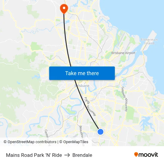 Mains Road Park 'N' Ride to Brendale map