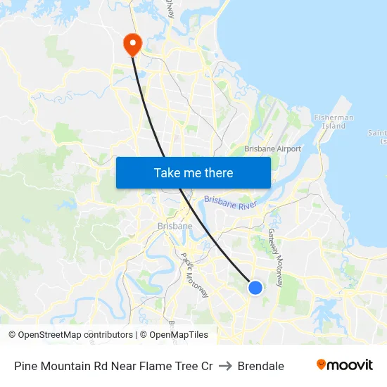 Pine Mountain Rd Near Flame Tree Cr to Brendale map
