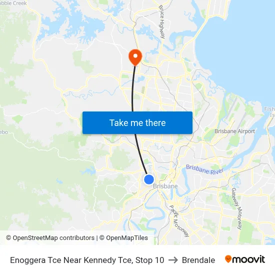 Enoggera Tce Near Kennedy Tce, Stop 10 to Brendale map