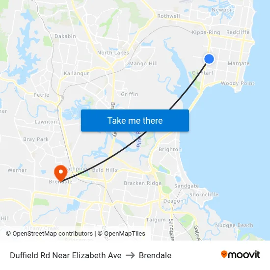 Duffield Rd Near Elizabeth Ave to Brendale map