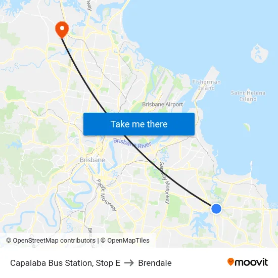 Capalaba Bus Station, Stop E to Brendale map