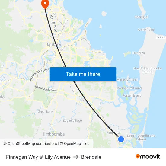 Finnegan Way at Lily Avenue to Brendale map