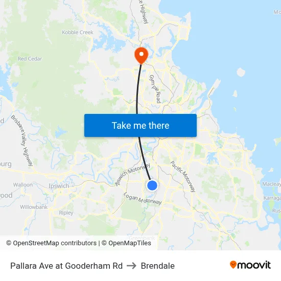 Pallara Ave at Gooderham Rd to Brendale map