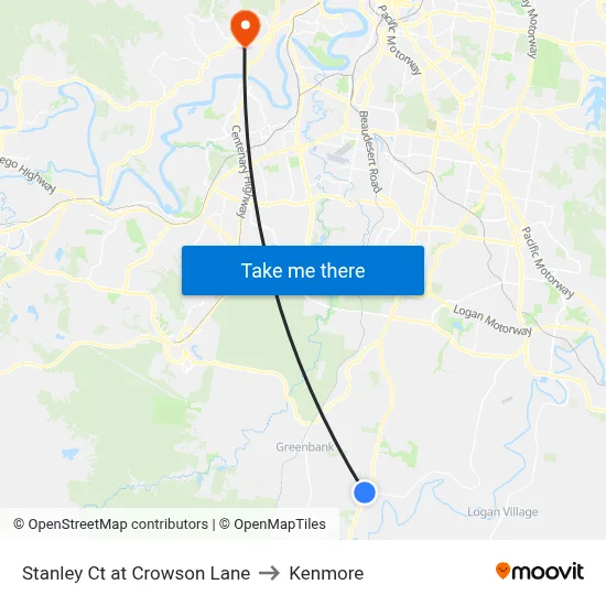 Stanley Ct at Crowson Lane to Kenmore map